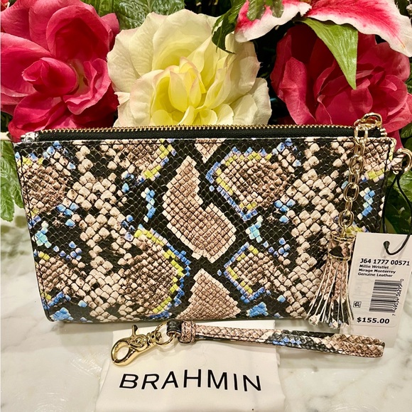 BRAHMIN Millie Mirage Monterrey Wristlet. - Picture 3 of 6